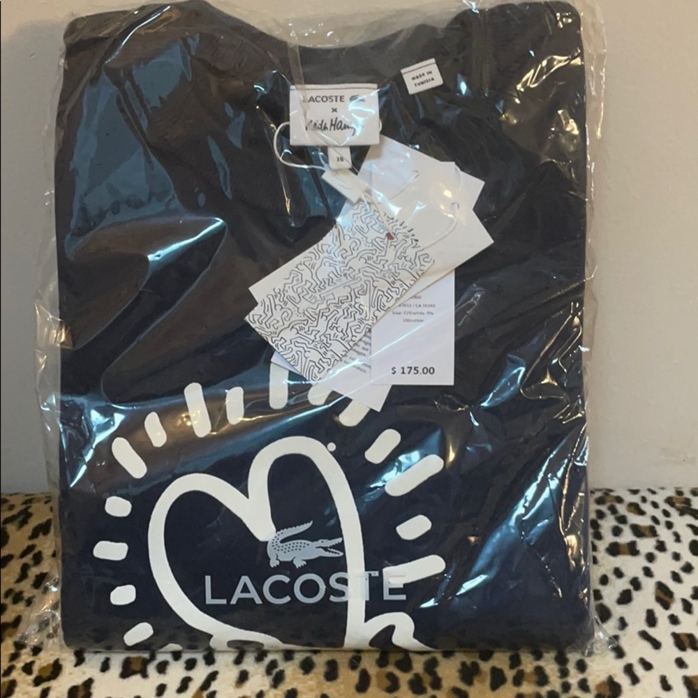 Lacoste kieth haring art design long sleeve shirt